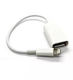 Адаптер OTG USB Apple iPhone 14 13 12 11 10 8 7 6 6S 5 5S  iPad Перехідник Lightning, фото 4