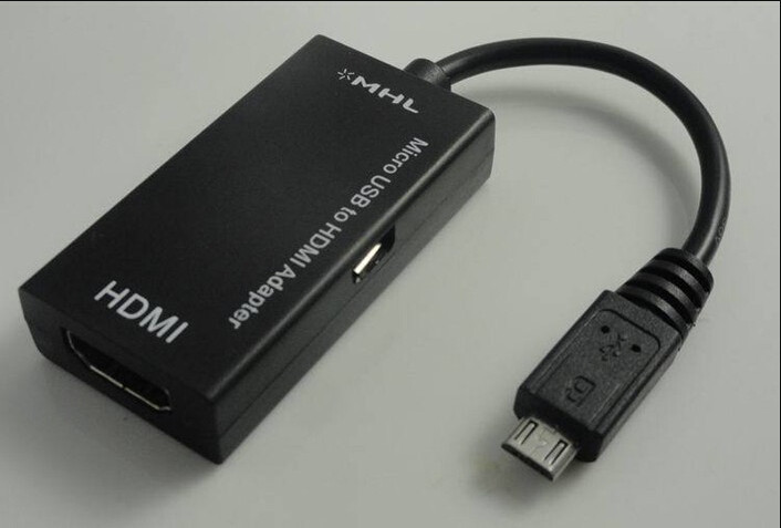 Перехідник MicroUSB HDMI (Смартфон до Телевізора) Адаптер із живленням