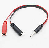 Розгалужувач Mini Jack 3.5 мм 4pin Мікрофон і Навушники Перехідник для Ноутбука, фото 2