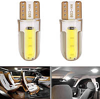 Авто Лампа Canbus T10 W5W 194 501 COB LED (белый холодный) Боковые Защитные Огни Автолампа