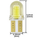 Світлодіодна лампа W5W T10 194 168 COB 8SMD для Габаритних Огней Підсвітки Салон (Баілий), фото 3