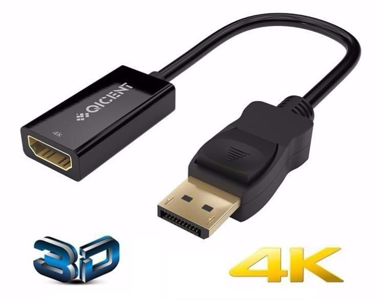Кабель DisplayPort 1.2 до HDMI 1.4 Адаптер Перехідник Дисплейпорт