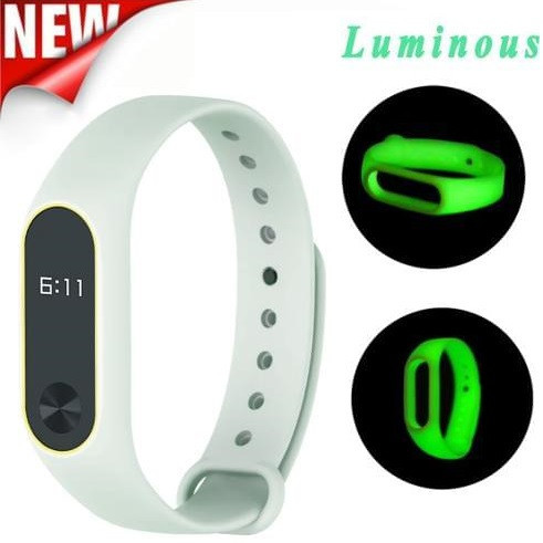 Браслет Xiaomi Mi band 2 Luminous Ремінець для Смарт Годин Люмінесцентний Світиться в Темряві Lu mi nous