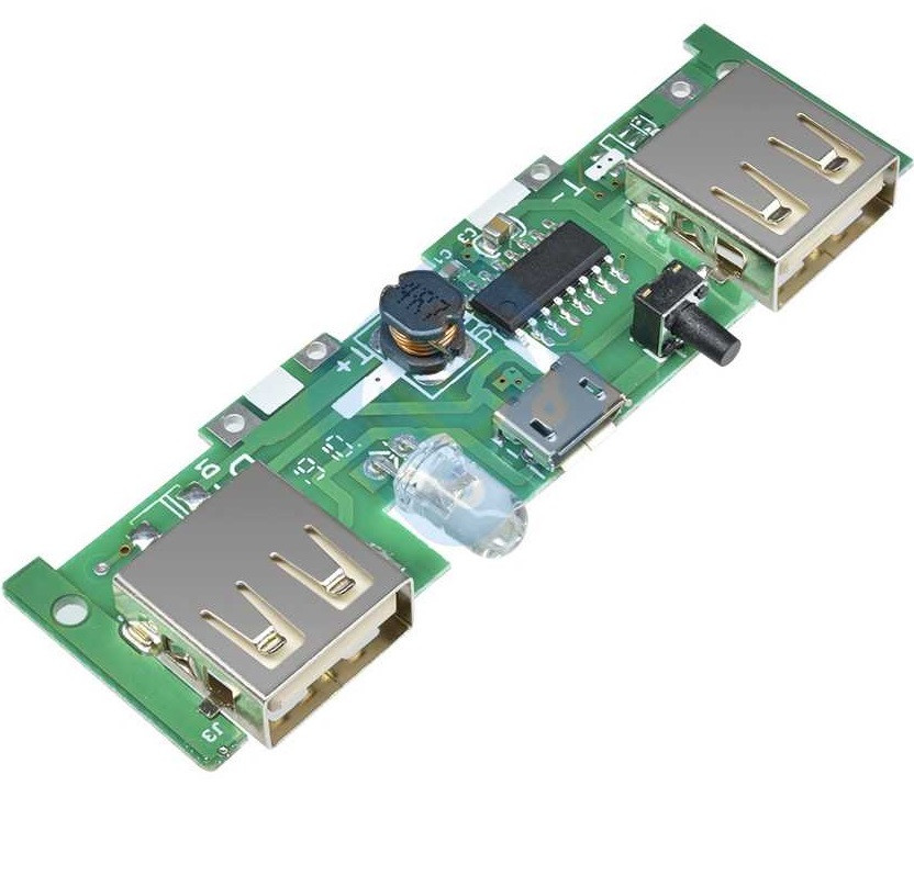 Модуль Power Bank Dual 2 USB 2А Плата Зарядний Пристрій