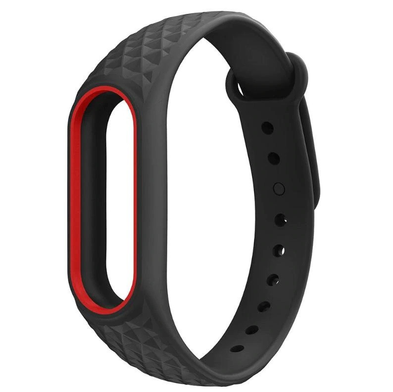 Браслет Xiaomi Mi band 2 Силіконовий Ремінець для Смарт Годин (рельєфний)