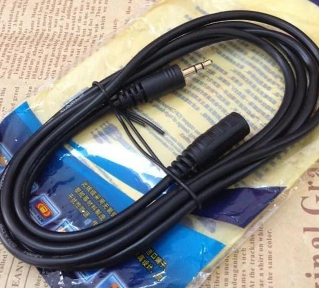5 метрів Аудіокабель 3.5 мм Jack AUX Подовжувач Навушники, фото 1