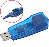 USB 2.0 LAN RJ45 Ethernet Адаптер 10/100 Мбіт Мережевий Карта Конвертер для Win7 Win8 Android Tablet PC, фото 3