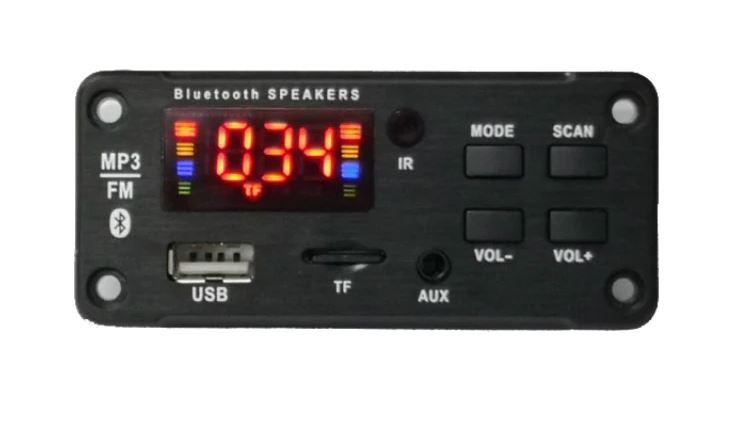 12 В Bluetooth 5,0 MP3 декодер WAV WMA MP3 плеєр аудіомодуль Підтримка FM радіо AUX USB