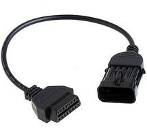 Перехідник з OBD2 16pin (мама) на Opel 10pin (тато)