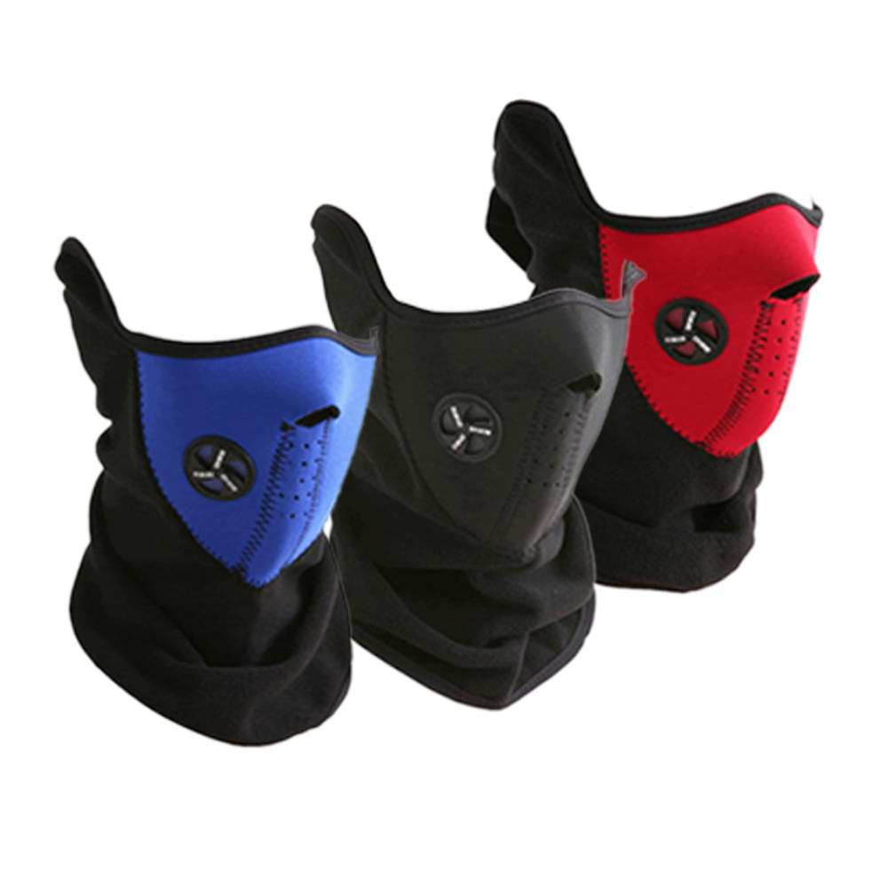 Тепла захисна маска, вело для шиї, обличчя (чорна), фото 1