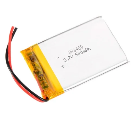 АКУМУЛЯТОР 303450 LI-POL 3.7В 500МАЧ ДЛЯ RC МОДЕЛЕЙ DVR GPS MP3 MP4