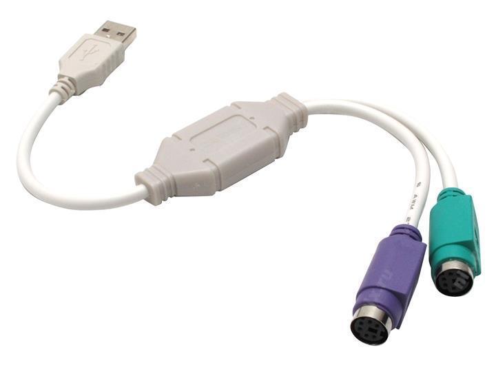 Перехідник USB — 2 ps 2 для клавіатури та миші, фото 1