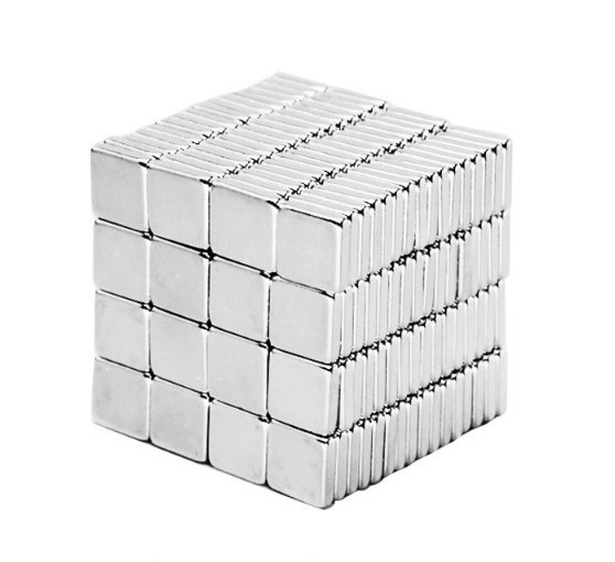 Магніт неодимовий. Прямокутник 10x10x1,6 мм Зчеплення ≈ 0,8 кг 30 шт., фото 1