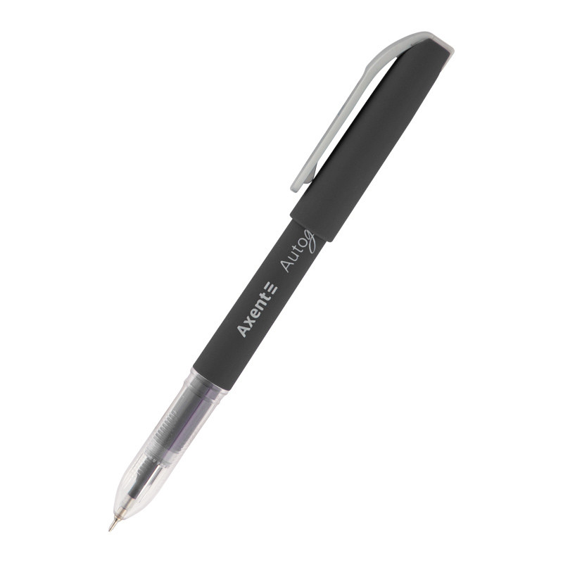Ручка гелева 0,5 мм Axent Autographe чорна  AG1007 //12шт/уп