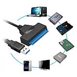 Перехідник SATA до USB 3.0 для диска HDD SSD, фото 3