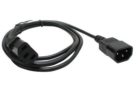 Мережевий кабель живлення ДБЖ, подовжувач кабелю живлення ПК 1.8 м, фото 1