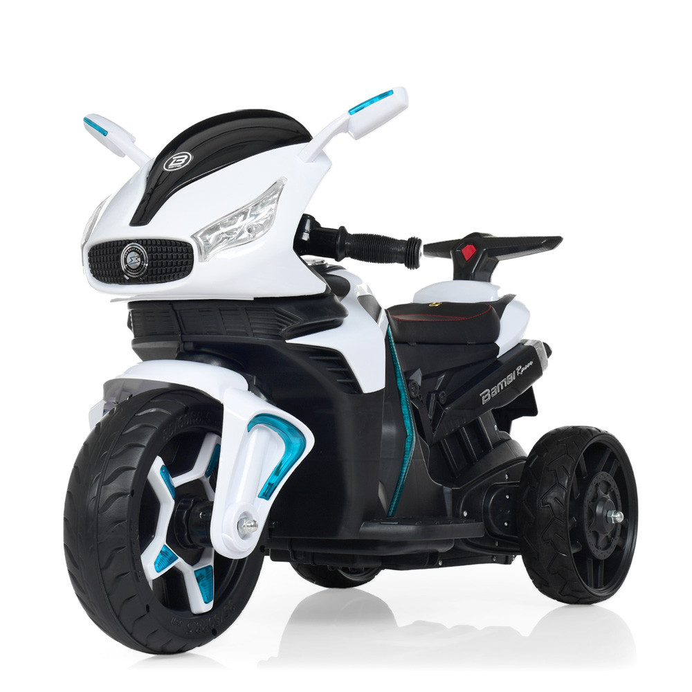 Детский электромобиль мотоцикл трицикл Bambi Racer M 3965EL-1 белый**
