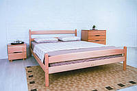 Односпальная кровать Олимп "Лика" в спальню из букового щита 90*200