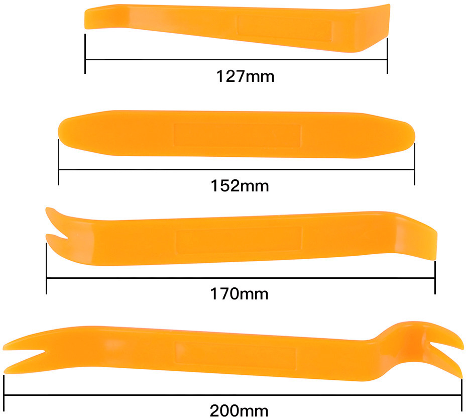 Инструмент для снятия обшивки автомобиля SR47-A (Пластик) Набор 4 шт. - фото 2 - id-p1227732004