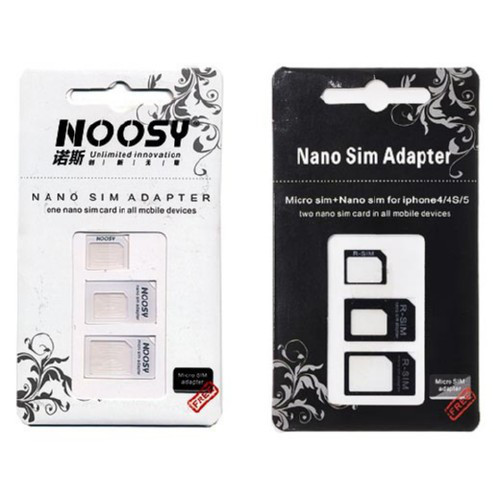 Nano, Micro Sim адаптер 3в1, перехідник Iphone 4 5