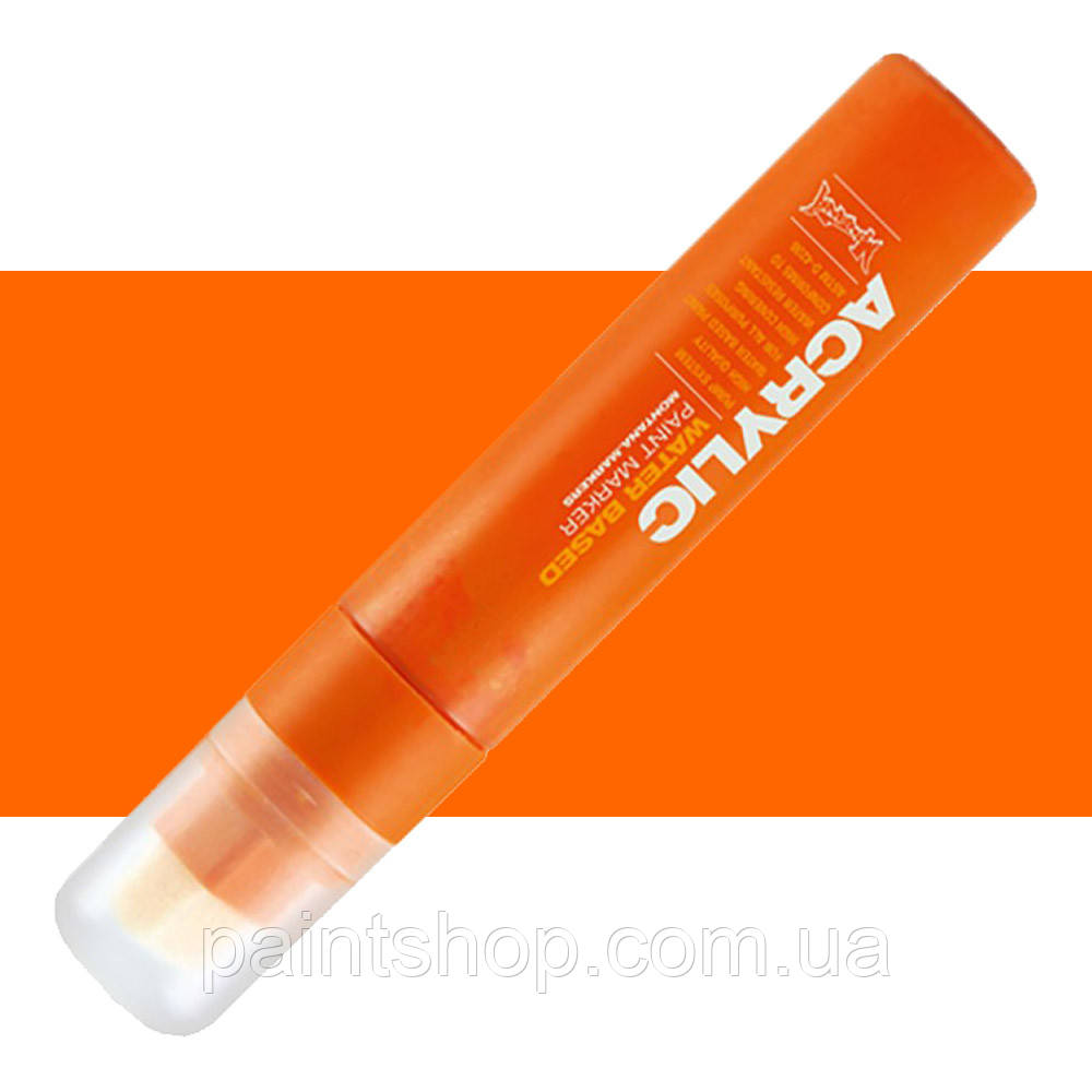 Акриловий маркер Montana Shock Orange Dark (Темно-помаранчевий) 15 мм, фото 1