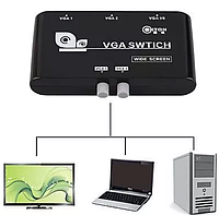 VGA свитч переключатель на 1 монитор из 2 источников коммутатор свич