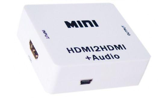 Конвертер HDMI -> HDMI +звук 3.5 мм мини джек/тюльпаны L/R стерео - фото 1 - id-p1228015570