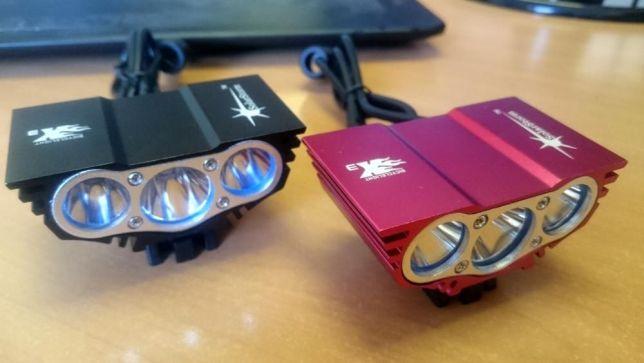 Фара ПОТРІЙНА сова SOLARSTORM 3х CRE USB + зарядка + аккумлятор