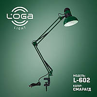 Лампа настільна зі струбциною "Смарагд" Україна (ТМ LOGA ® Light)