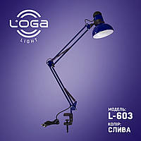 Лампа настільна зі струбциною "Зливу" Україна (ТМ LOGA ® Light)
