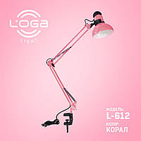 Лампа настільна зі струбциною "Корал".Україна. (ТМ LOGA ® Light)