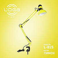 Лампа настільна зі струбциною "Лимон".Україна.(ТМ LOGA ® Light)