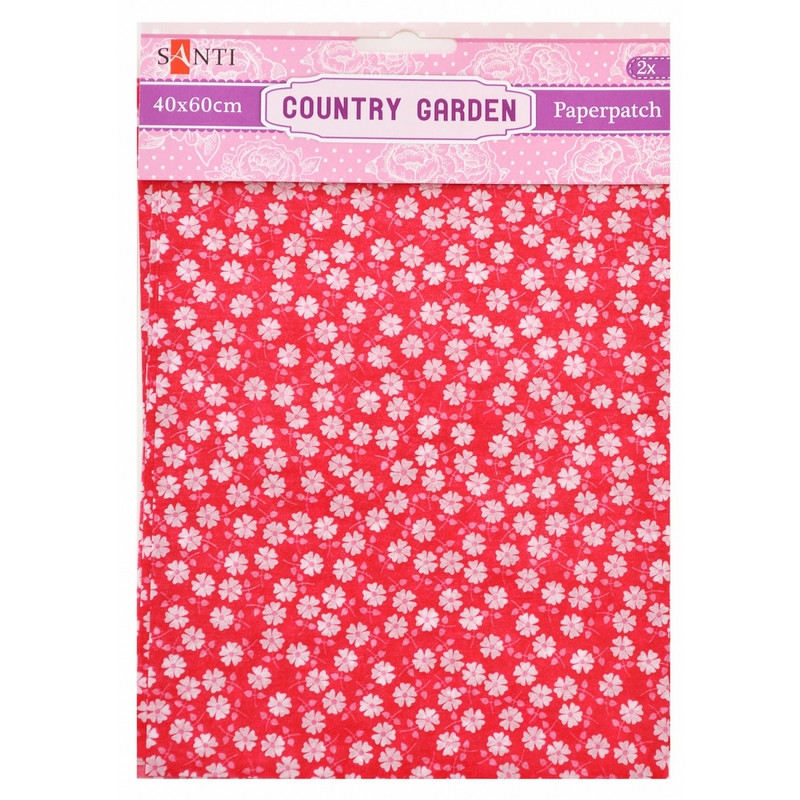 Папір для декупажу, Country garden, 2 листи 40x60 см