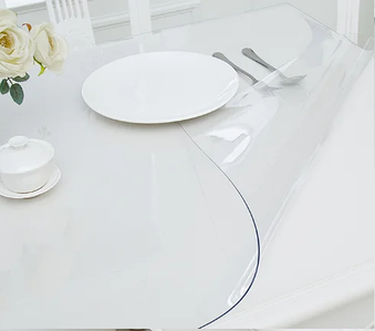 Прозора силіконова скатертину на стіл Soft Glass 1.0х2.3 м товщина 1.5 мм М'яке скло