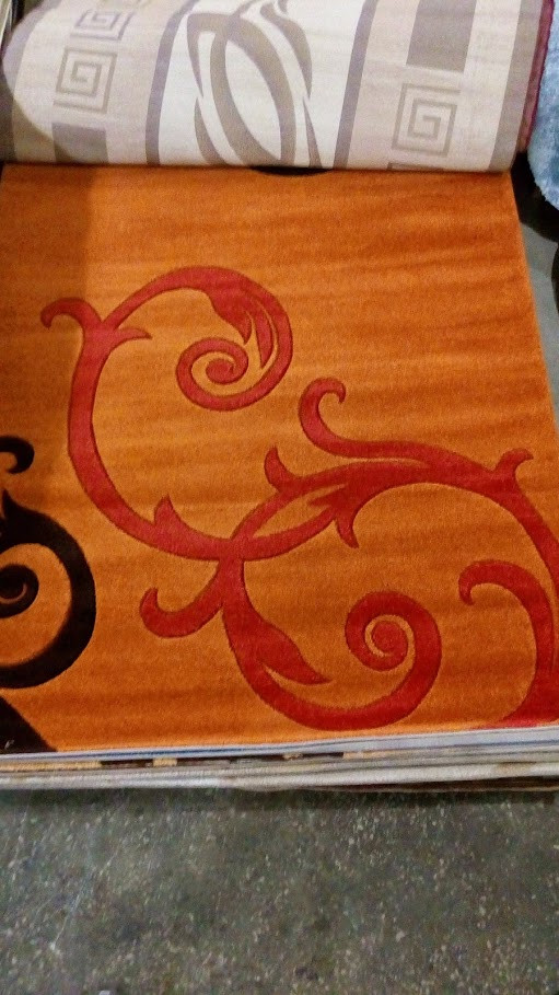 РЕЛЬЕФНИЙ КОВЕР MELISA 0395 ОРАНЖОВИЙ, фото 1