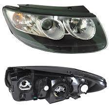 HYUNDAI SANTA FE 2006 - 2012 Фара права H7/H7 з повротн., чорна рамка