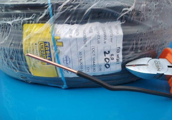 Кабель ПВ-1 1*6 Каблекс Одеса, фото 1