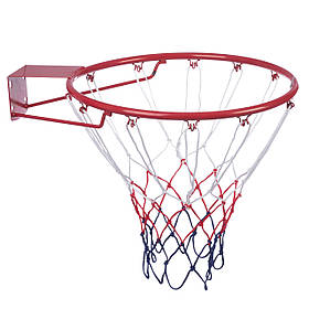 Баскетбольне кільце C-0844 (d кільця-45см, d труби-12мм, у кому.кільце-метал, сітка-нейлон,болти)