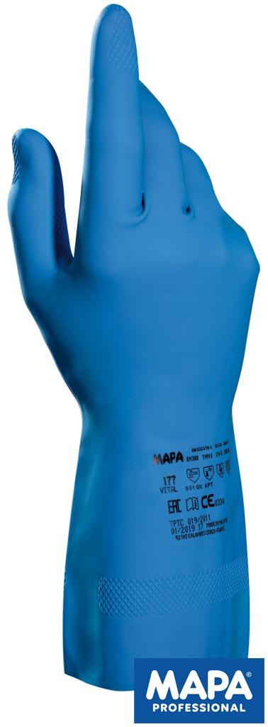 Рукавички латексні робочі MAPA RVITAL177 N
