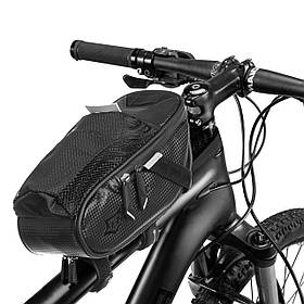 Сумка на раму велосипеда ROCK BARDS MS-1653 (PL, р-р 24х9х9см, чорний)