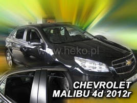 Дефлектори вікон (вітровики) CHEVROLET MALIBU 4D 2012->(HEKO)