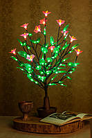Светодиодное дерево Яблоня + розовый цветок ( светильник )