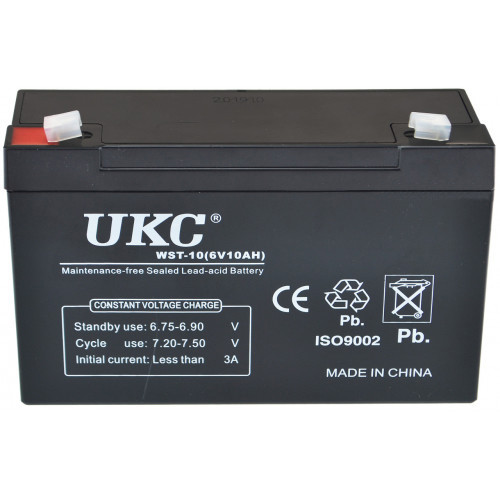 Акумулятор UKC Battery WST-10 6V 10A, фото 1