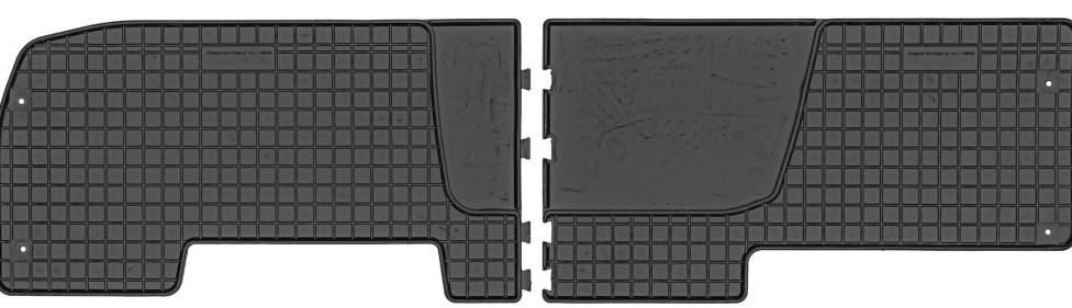 Коврики в салон резинові Nissan Primastar 2001 - 2014 2-й ряд Frogum El-Toro 20546146, фото 1