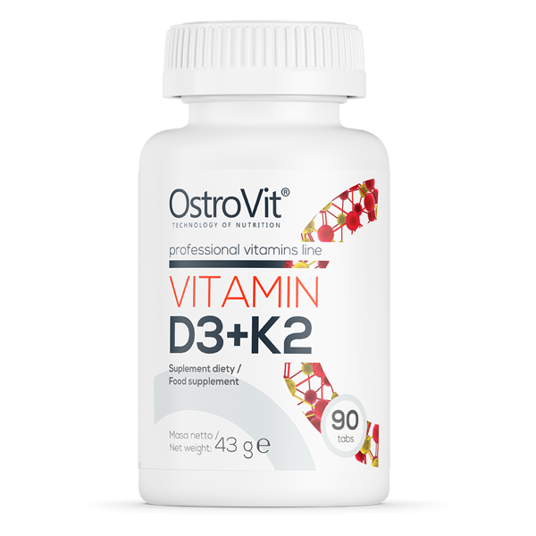 Vitamin D3+K2 OstroVit 90 таблеток, фото 1