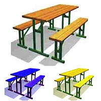 Лава + СТОЛ розбірні САДІК 1800х750х800. У парк, Сад, Дитячий Сад, Гросс. Будь-який ЦВІТЛО