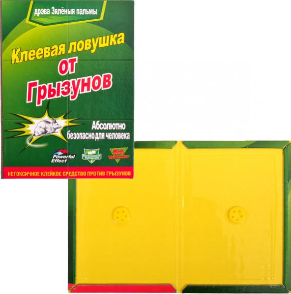 Клейкая пластина для мишей мал. (12*17)см, фото 1