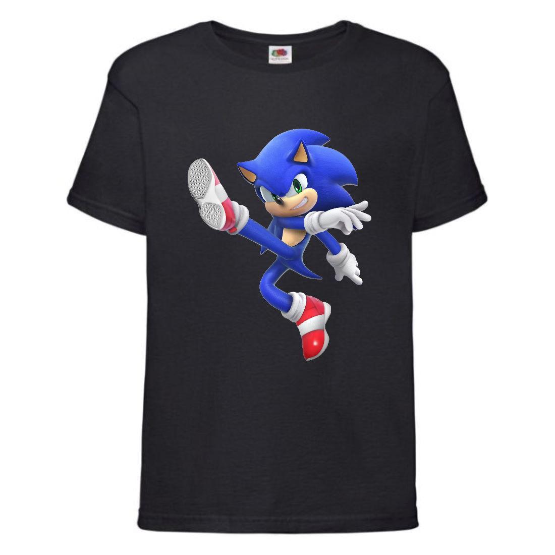 Футболка дитяча Соник (SONIC) чорна (snc blc-03)