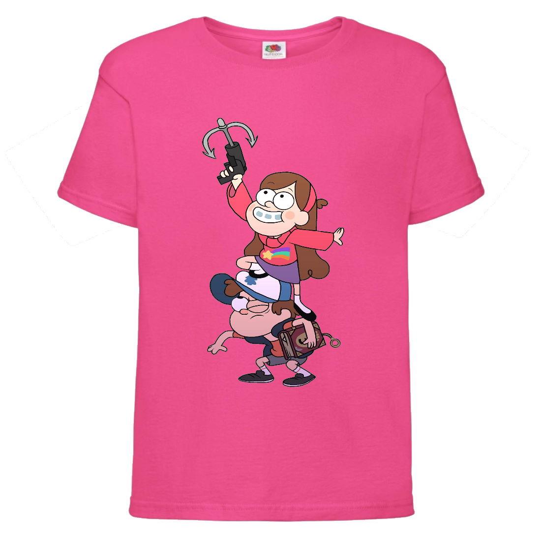Футболка дитяча Гравити Фолз (Gravity Falls) рожева (GF pin-8)