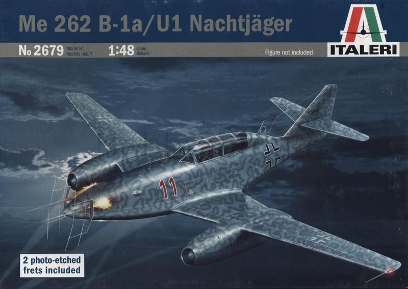 ME-262 B-1A/U1 NACHTJAGER. Збірна модель німецького реактивного літака в масштабі 1/48. ITALERI 2679